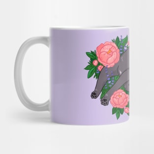 Peony Kitty Mug